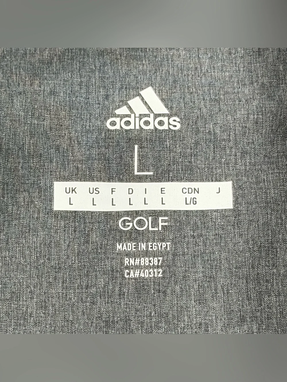 Adidas Golf Pullover Mens Large 1/4 Zip Blue Gray Micro Striped Jacket Pockets